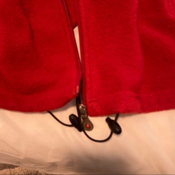 Catalina Fleece Red Zip Front Jacket Pockets Comfy Sexy Casual Size 1X - Picture 9 of 12